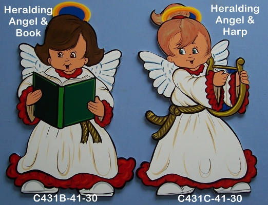 C431BHeralding Angel & Book (on Left)