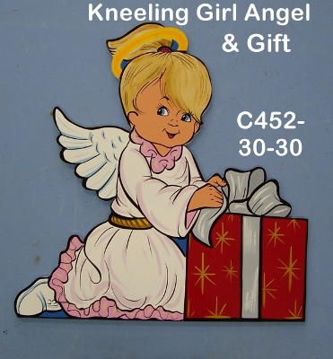 C452Kneeling Girl Angel & Gift