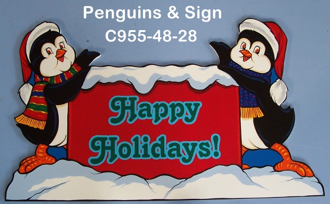 C955Penguins & Sign