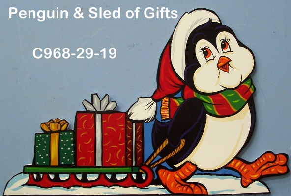 C968Penguin & Sled of Gifts
