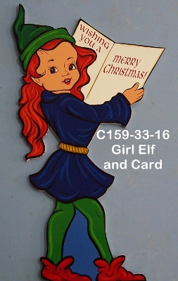 C159Girl Elf and Card