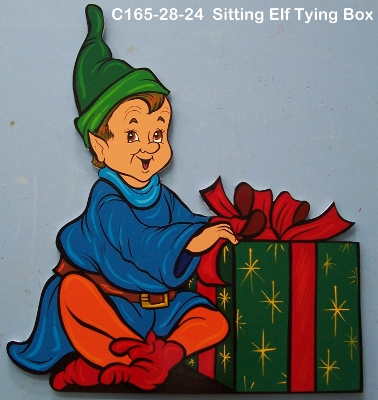 C165Sitting Elf Tying Toy