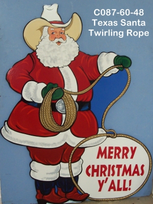 C087Texas Santa Twirling Rope