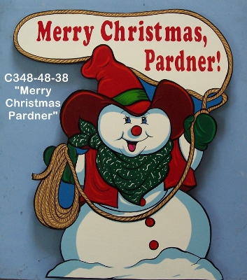 C348"Merry Christmas Pardner"