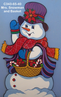 C343Mrs. Snowman and Basket