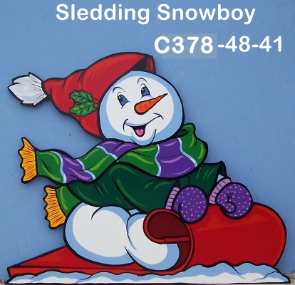 C378Sledding Snowboy