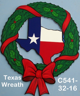 C541Texas Wreath