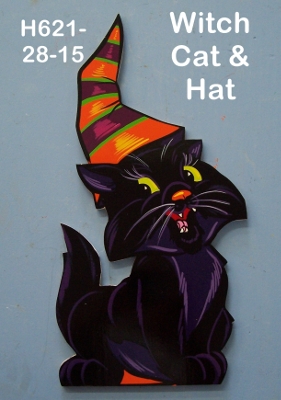 H623Witch Cat & Hat