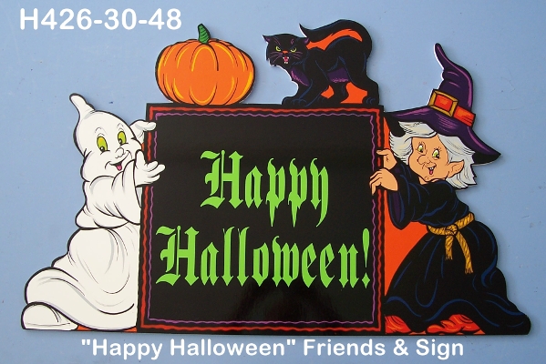 H426Happy Halloween Friends and Sign