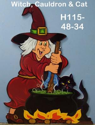 H115Witch, Cauldron, & Cat
