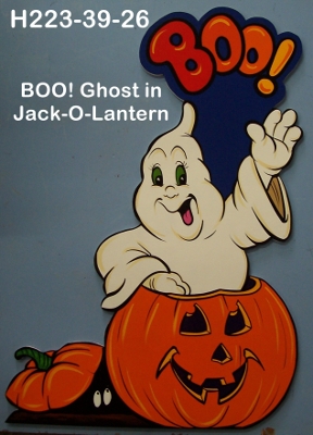 H223BOO! Ghost & Jack-o-Lantern